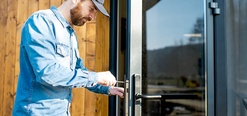 Frameless Glass Storefront Door Locks Replacement in Panama City, FL